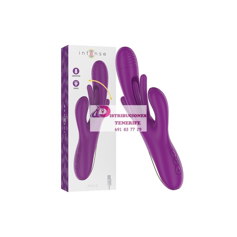 VIBRADOR MULTIFUNCIÓN RECARGABLE 7 VIBRACIONES CON LENGUA OSCILANTE