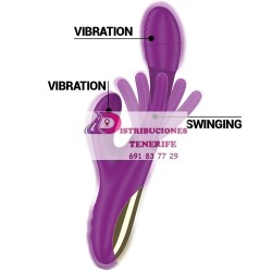 VIBRADOR MULTIFUNCIÓN RECARGABLE 7 VIBRACIONES CON LENGUA OSCILANTE