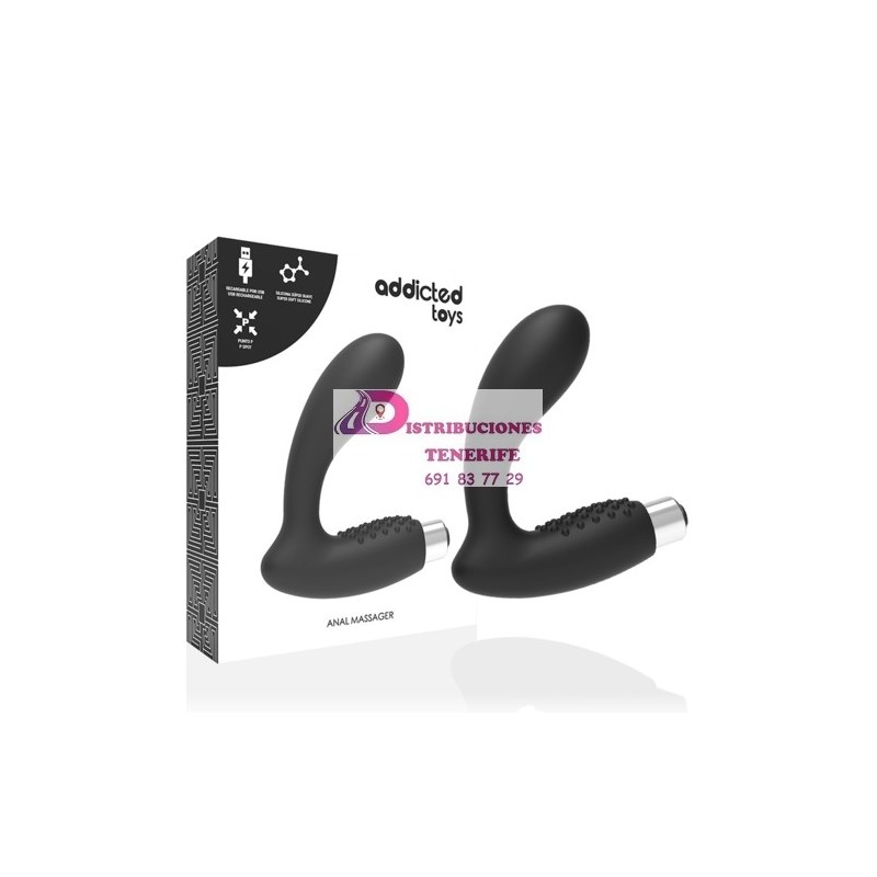 VIBRADOR PROSTÁTICO RECARGABLE NEGRO