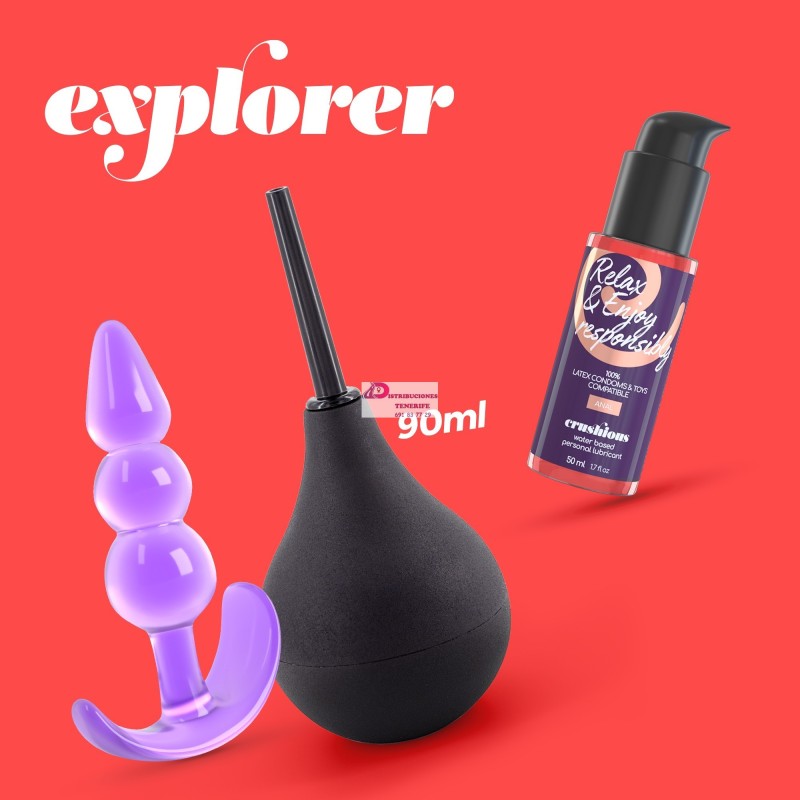 DUCHA ANAL 90ML CON LUBRICANTE ANAL 50ML Y PLUG ANAL